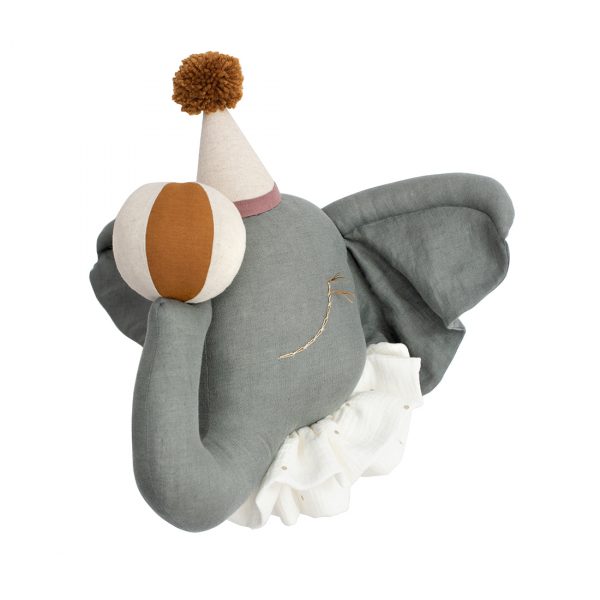 Love Me Decoration - Elephant circus with a beige cap