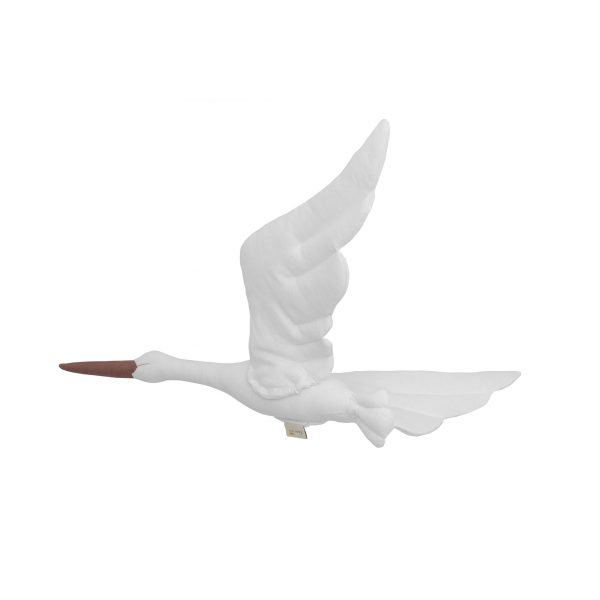 Love Me Decoration - Stork linen white