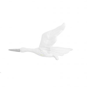 Love Me Decoration - Stork velvet white