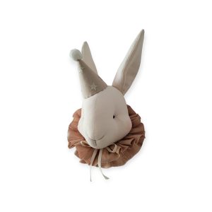 Rabbit light beige in a star cap - Love Me Decoration
