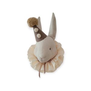 Rabbit circus natural in a brown cap - Love Me Decoration