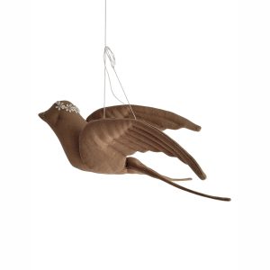 Linen swallow light brown